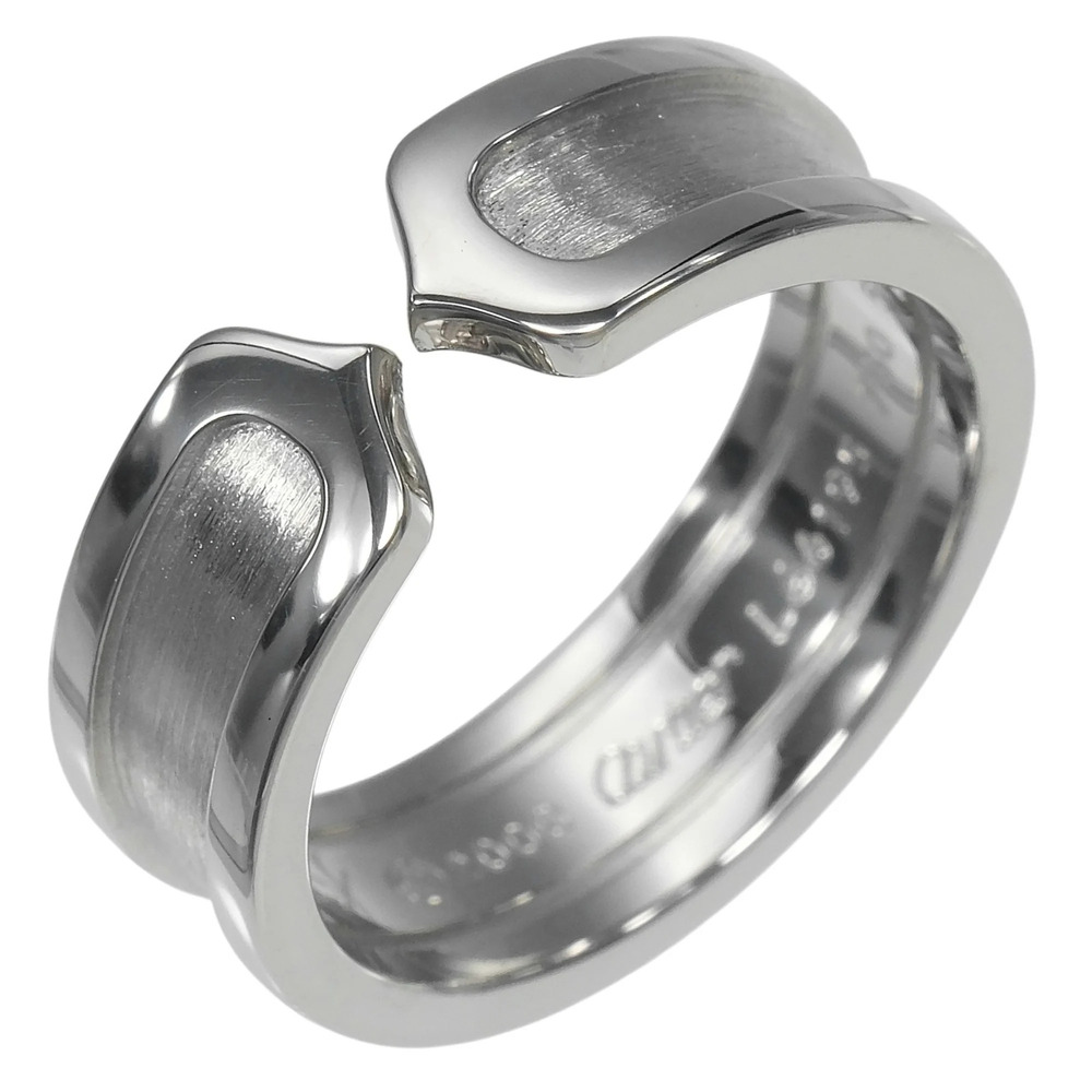 CARTIER 18k Silver 2C Ring